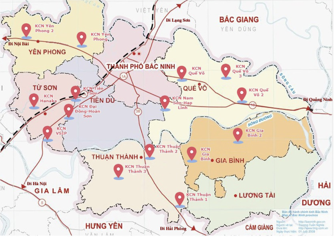 vận chuyển hàng đi Bắc Ninh